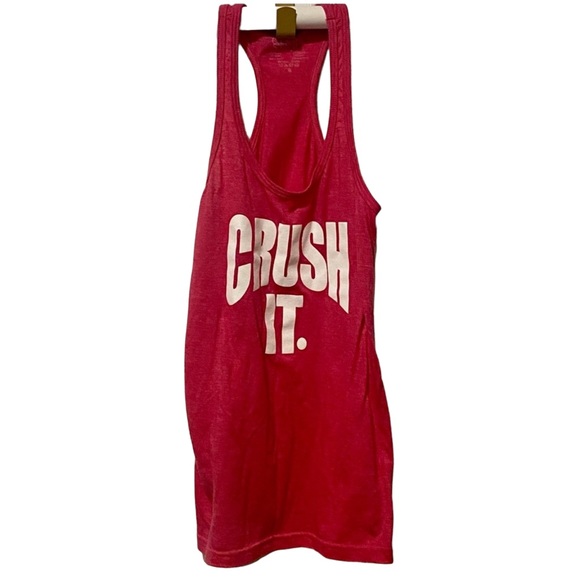 Bright Pink and White Crush It Tank Top - Picture 1 of 5